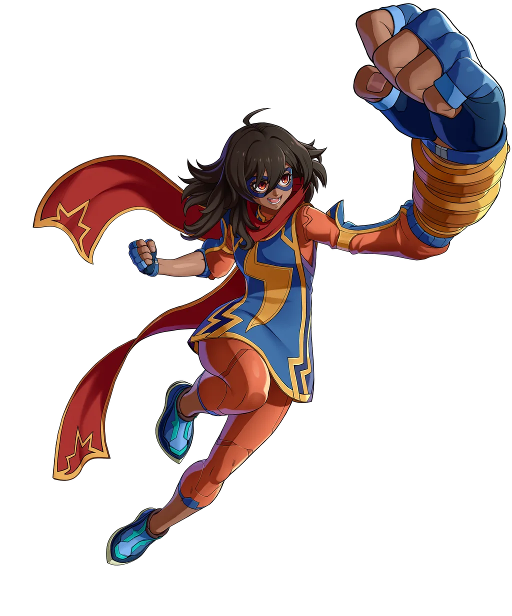 Ms. Marvel in a confident fighting pose